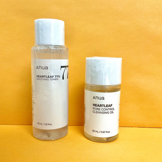 [ANUA] Heartleaf Toner and Oil Cleanser Mini Combo *limited*